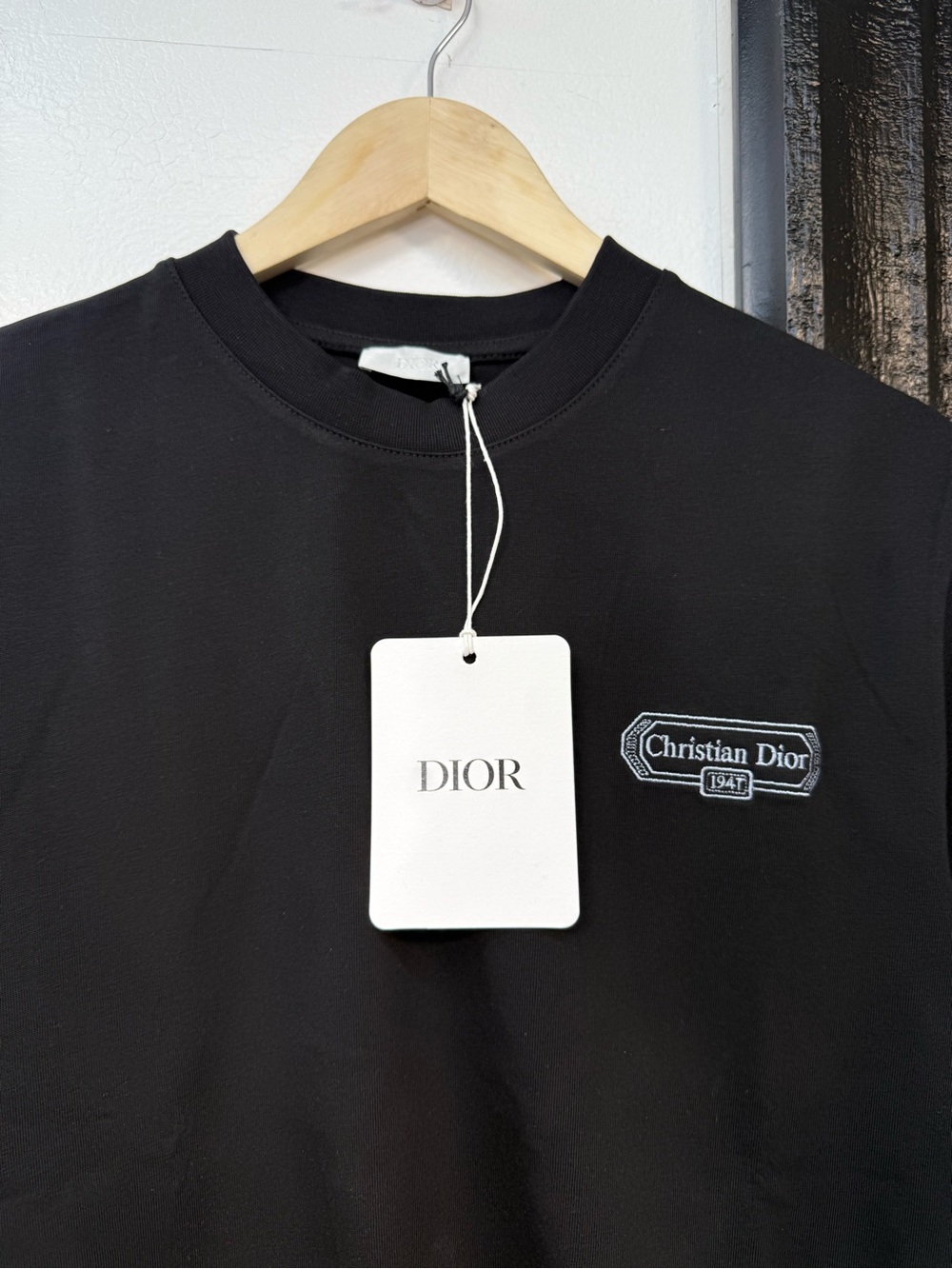 Dior Black Mens Logo Chest Tee Brand new